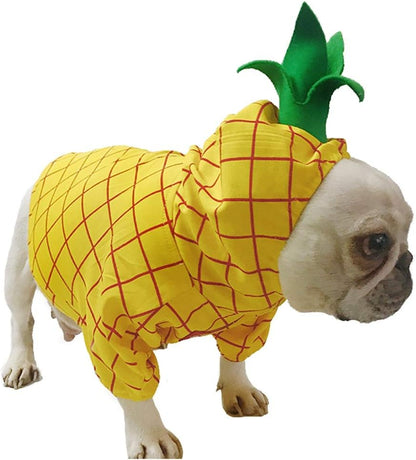 Pineapple Pet Costume, Halloween Pet Dogs Cosplay Coat for Party Christmas Special Events Costume