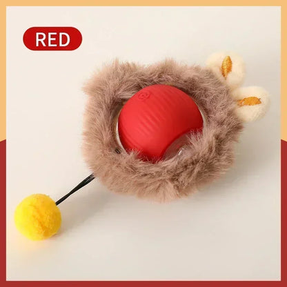 Interactive Cat Toys Ball Auto Electric Rolling Ball Toys for Cats/Kitty Pets Smart Automatic Teaser USB Rechargeable